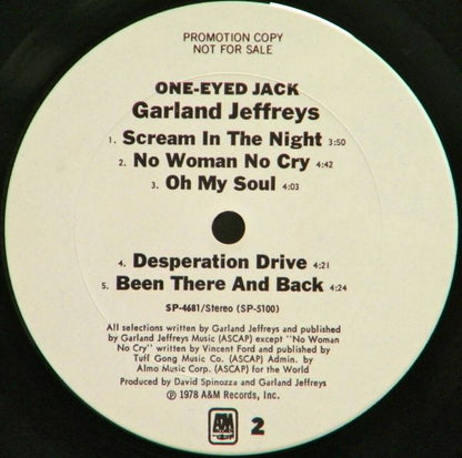 Garland Jeffreys : One-Eyed Jack (LP, Album, Promo)