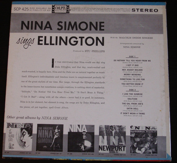 Nina Simone : Nina Simone Sings Ellington (LP, Album)