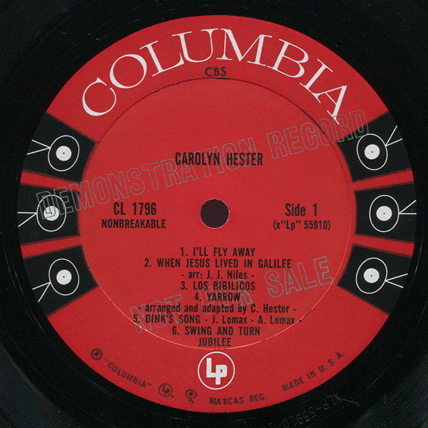 Carolyn Hester : Carolyn Hester (LP, Album, Mono, Promo)