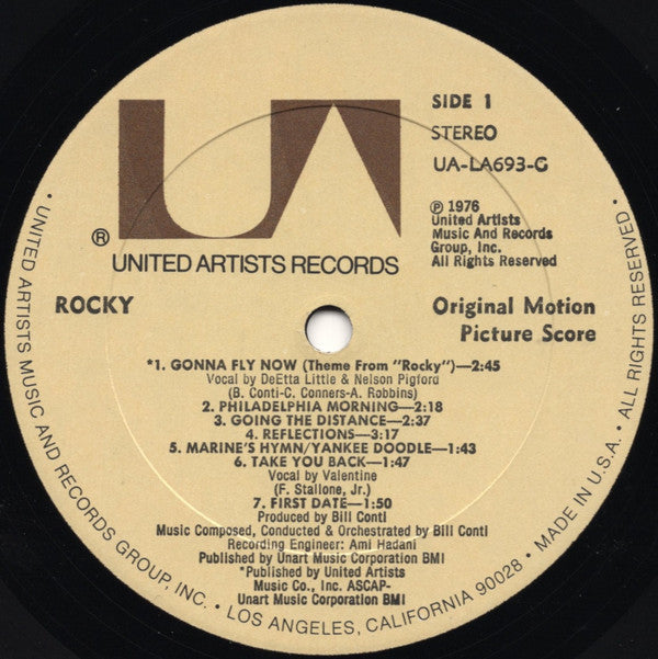 Bill Conti : Rocky - Original Motion Picture Score (LP, Album, All)