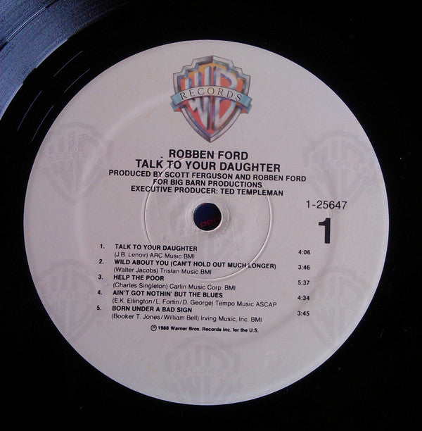Robben Ford : Talk To Your Daughter (LP, Album, Spe)