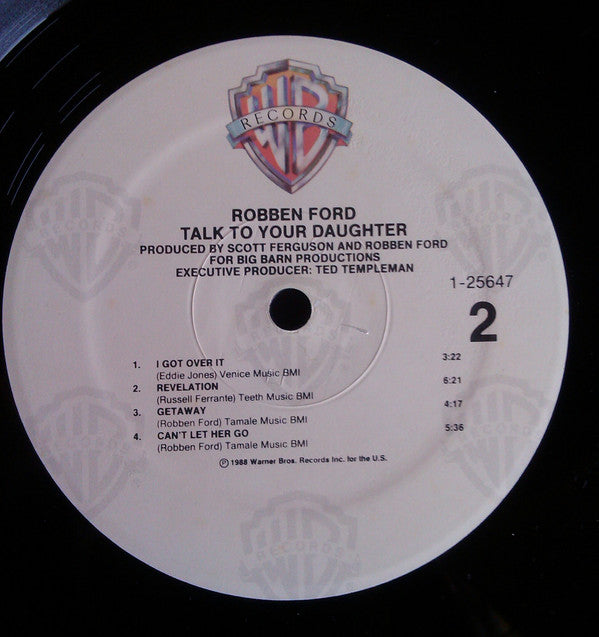 Robben Ford : Talk To Your Daughter (LP, Album, Spe)