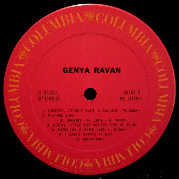 Genya Ravan : Genya Ravan (LP, Album, Pit)