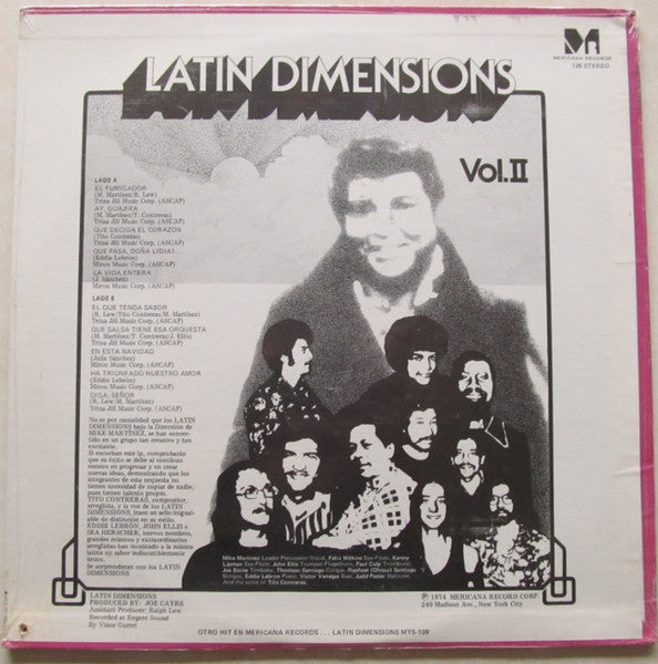 The Latin Dimension : Vol. II (LP, Album)