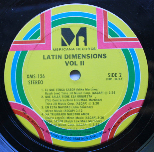 The Latin Dimension : Vol. II (LP, Album)