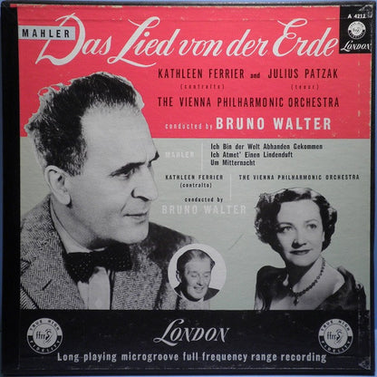 Gustav Mahler, Kathleen Ferrier, Julius Patzak, Wiener Philharmoniker Conducted By Bruno Walter : Das Lied Von Der Erde (2xLP, Mono + Box)