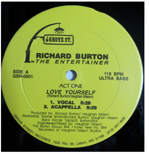 Richard Burton (4) : Love Yourself (12")