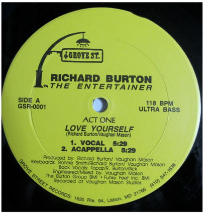 Richard Burton (4) : Love Yourself (12")