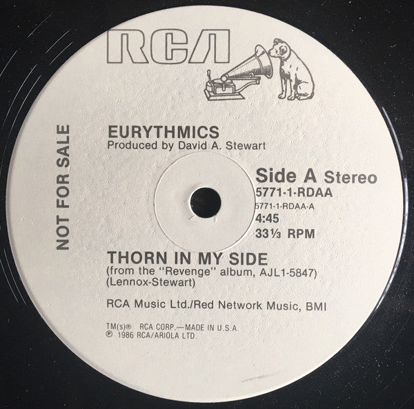 Eurythmics : Thorn In My Side (12", Single, Promo)