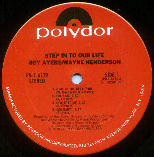 Roy Ayers / Wayne Henderson : Step In To Our Life (LP, Album)