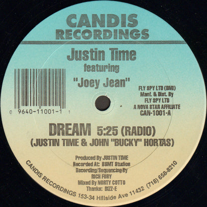 Justin Time (4) Featuring Joey Jean : Dream (12")