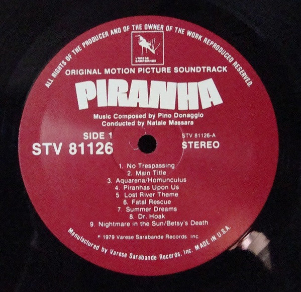 Pino Donaggio : Piranha (Original Motion Picture Soundtrack) (LP)