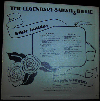 Sarah Vaughan And Billie Holiday : The Legendary Sarah And Billie (LP, Comp)