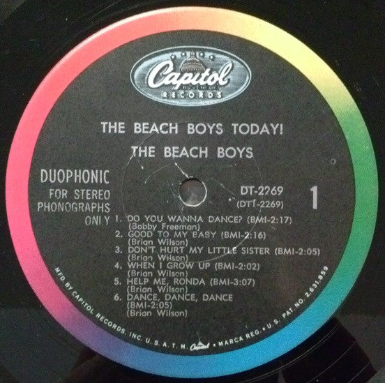 The Beach Boys : The Beach Boys Today! (LP, Album, Duo)