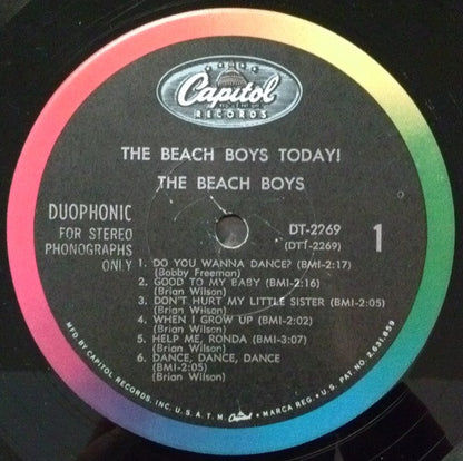 The Beach Boys : The Beach Boys Today! (LP, Album, Duo)