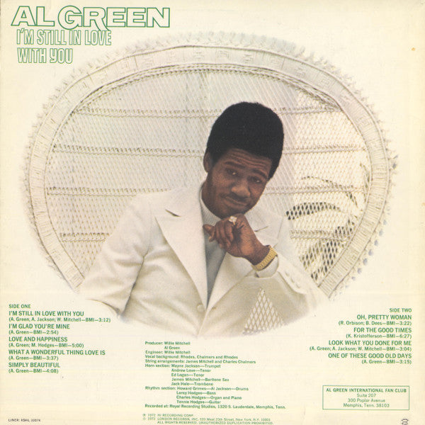 Al Green : I'm Still In Love With You (LP, Album, BW)