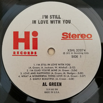 Al Green : I'm Still In Love With You (LP, Album, BW)
