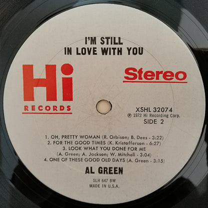 Al Green : I'm Still In Love With You (LP, Album, BW)