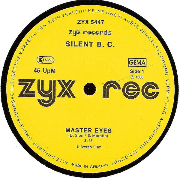 Silent B.C. : Master Eyes (12")