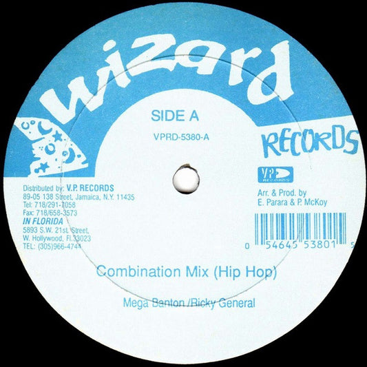 Mega Banton / Ricky General : Combination Mix (12")