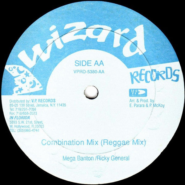 Mega Banton / Ricky General : Combination Mix (12")