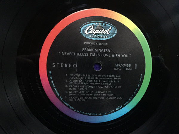 Frank Sinatra : Nevertheless I'm In Love With You (LP, Comp, Scr)