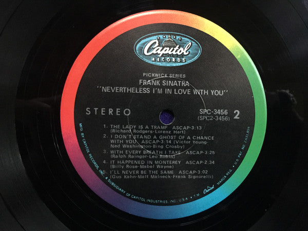 Frank Sinatra : Nevertheless I'm In Love With You (LP, Comp, Scr)