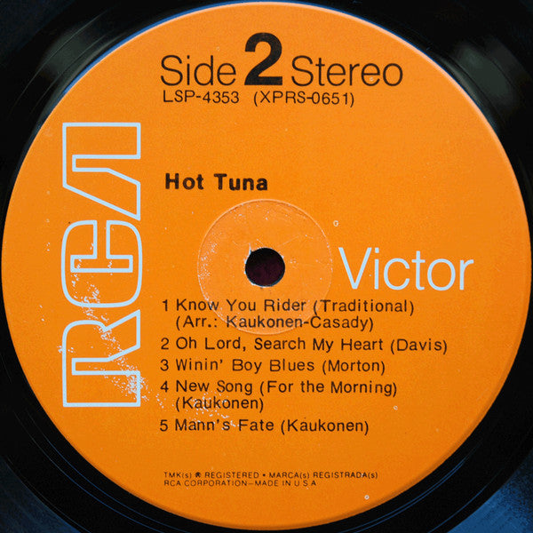 Hot Tuna : Hot Tuna (LP, Album, Ind)