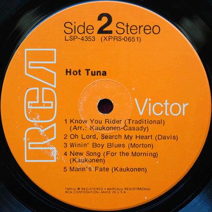 Hot Tuna : Hot Tuna (LP, Album, Ind)