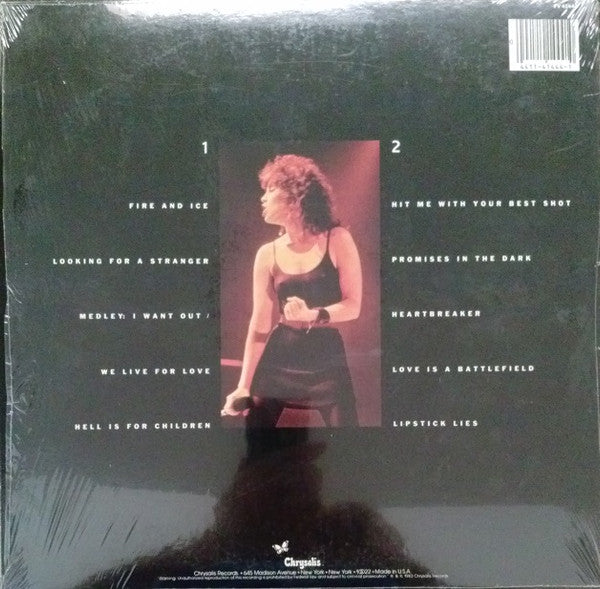 Pat Benatar : Live From Earth (LP, Album, Pit)
