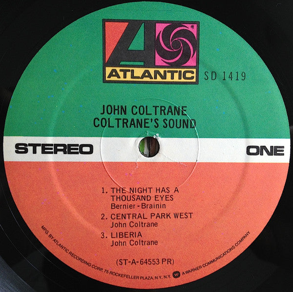John Coltrane : Coltrane's Sound (LP, Album, RP, Pre)