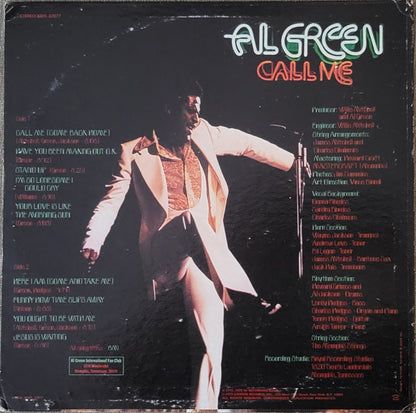 Al Green : Call Me (LP, Album, She)
