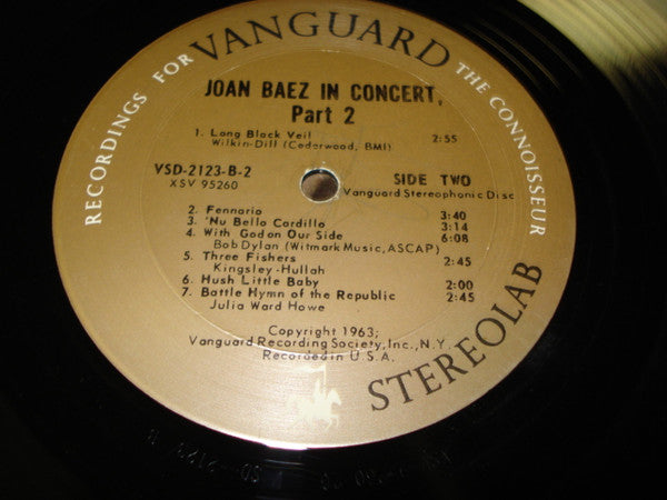 Joan Baez : In Concert Part 2 (LP, Album, Pit)