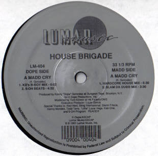 House Brigade : A Madd Cry (12")