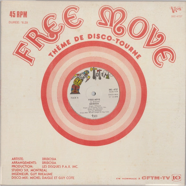 Gerry Bribosia : Free Move (12")