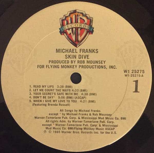 Michael Franks : Skin Dive (LP, Album, Club, Car)