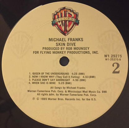 Michael Franks : Skin Dive (LP, Album, Club, Car)