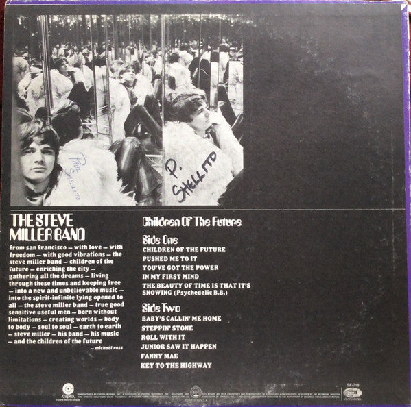 Steve Miller Band : Children Of The Future (LP, Album, RE, Win)