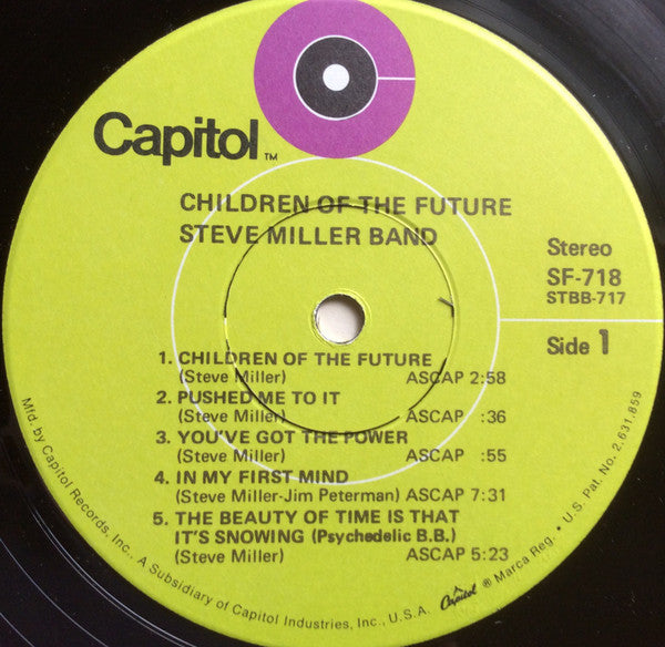 Steve Miller Band : Children Of The Future (LP, Album, RE, Win)