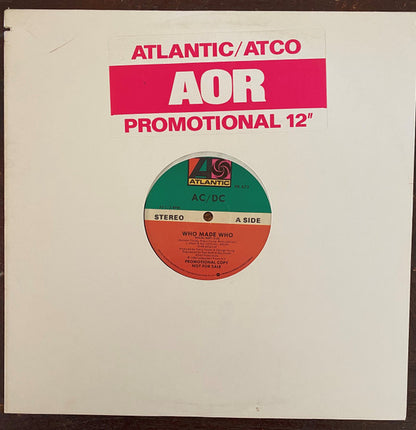 AC/DC : Who Made Who (12", Single, Promo)