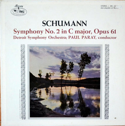 Robert Schumann - Paul Paray, Detroit Symphony Orchestra : Symphony No. 2 In C Major, Op. 61 (LP)