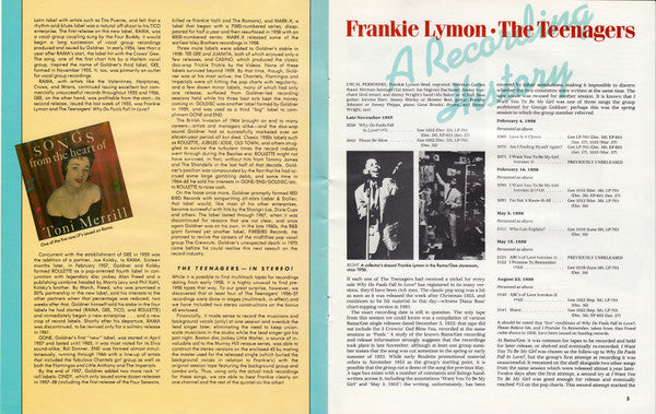 Frankie Lymon & The Teenagers : Frankie Lymon • The Teenagers (5xLP, Comp + 7", Comp + Box)