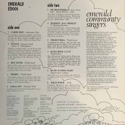 Emerald Community Singers : Folk Creations (LP, Album)
