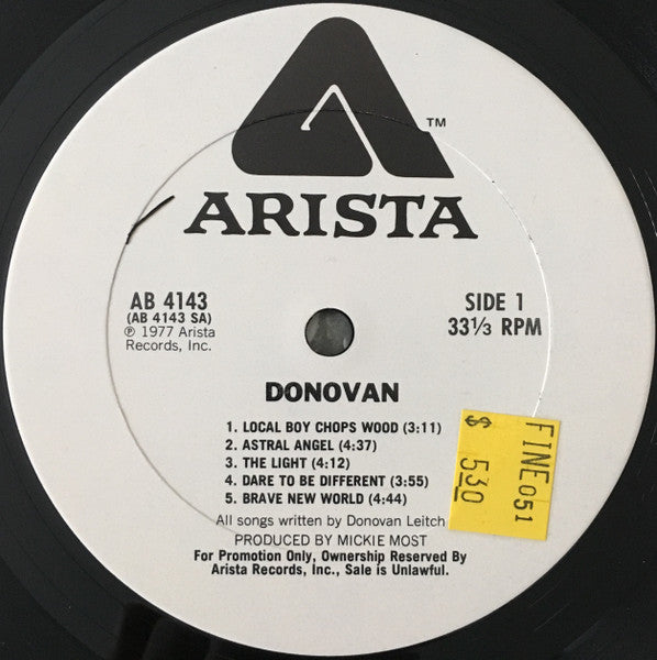 Donovan : Donovan (LP, Album, Promo, Ter)