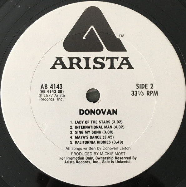 Donovan : Donovan (LP, Album, Promo, Ter)