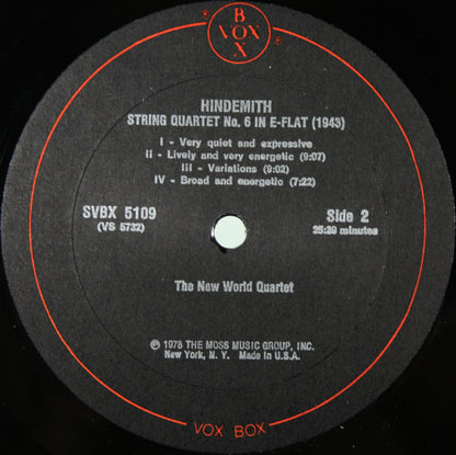 New World String Quartet : New World Composers From The Old World (3xLP, Album + Box)