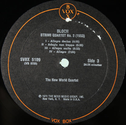 New World String Quartet : New World Composers From The Old World (3xLP, Album + Box)