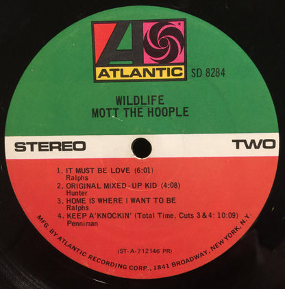 Mott The Hoople : Wildlife (LP, Album, PR )