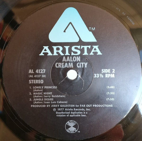 Aalon : Cream City (LP, Album)