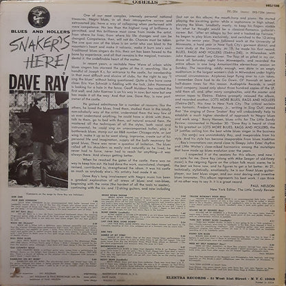 Dave Ray : Snaker's Here (LP, Album, Mono)
